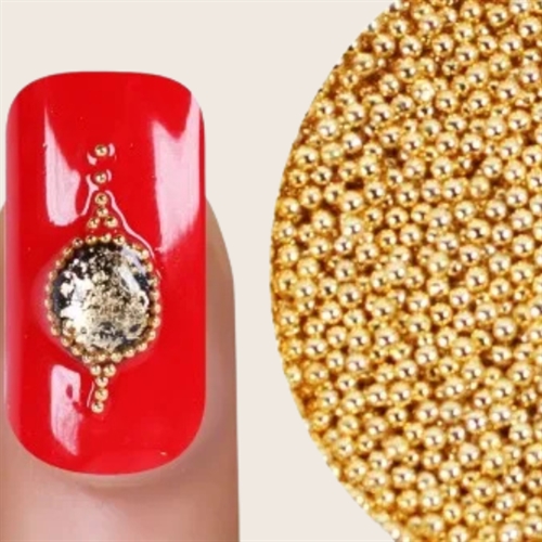 Nail Art Caviar Guld
